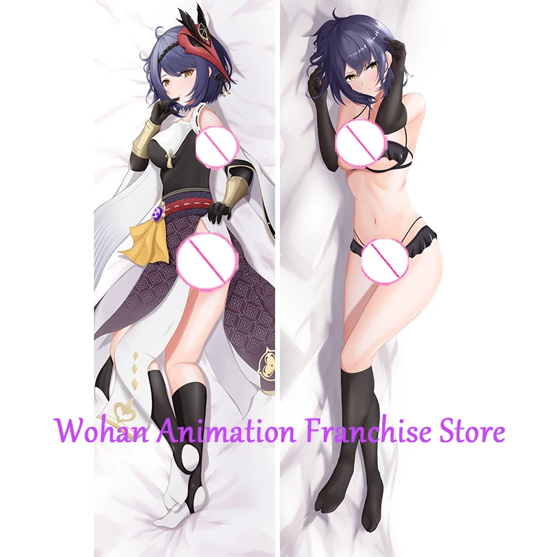 Dakimakura Anime Pillow Cover  Kujou Sara  Halloween Christmas Decoration Double-sided Print Life-size