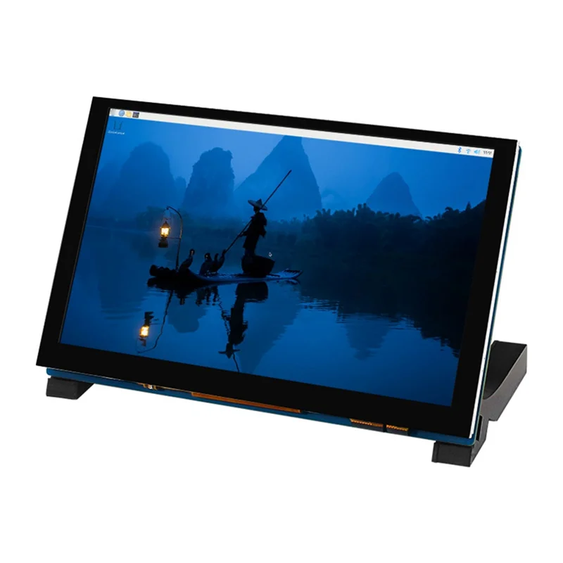 

4,3-дюймовый емкостный сенсорный экран для Raspberry Pi 5/4B/3B + IPS-дисплей 800X480, кабель CSI без привода со стандартным монитором-N33R