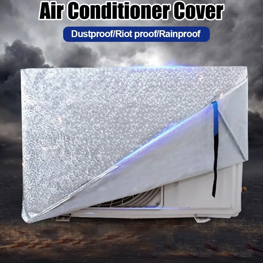 Thickened Air Conditioner Cover Silver Dustproof Air Conditioner Protective Multisize Air Conditioner Heat-insulating Outdoor