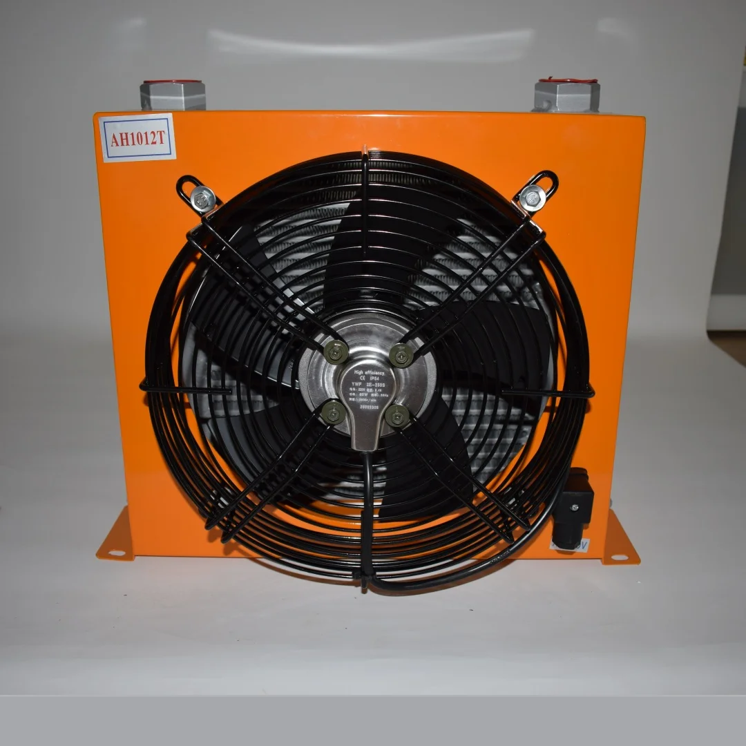 Hydraulic Air Cooler 100L/min AH1012T-CA DC12V AC220V Air-Cooled Oil Radiator for Fuel Tank Cooling Fan