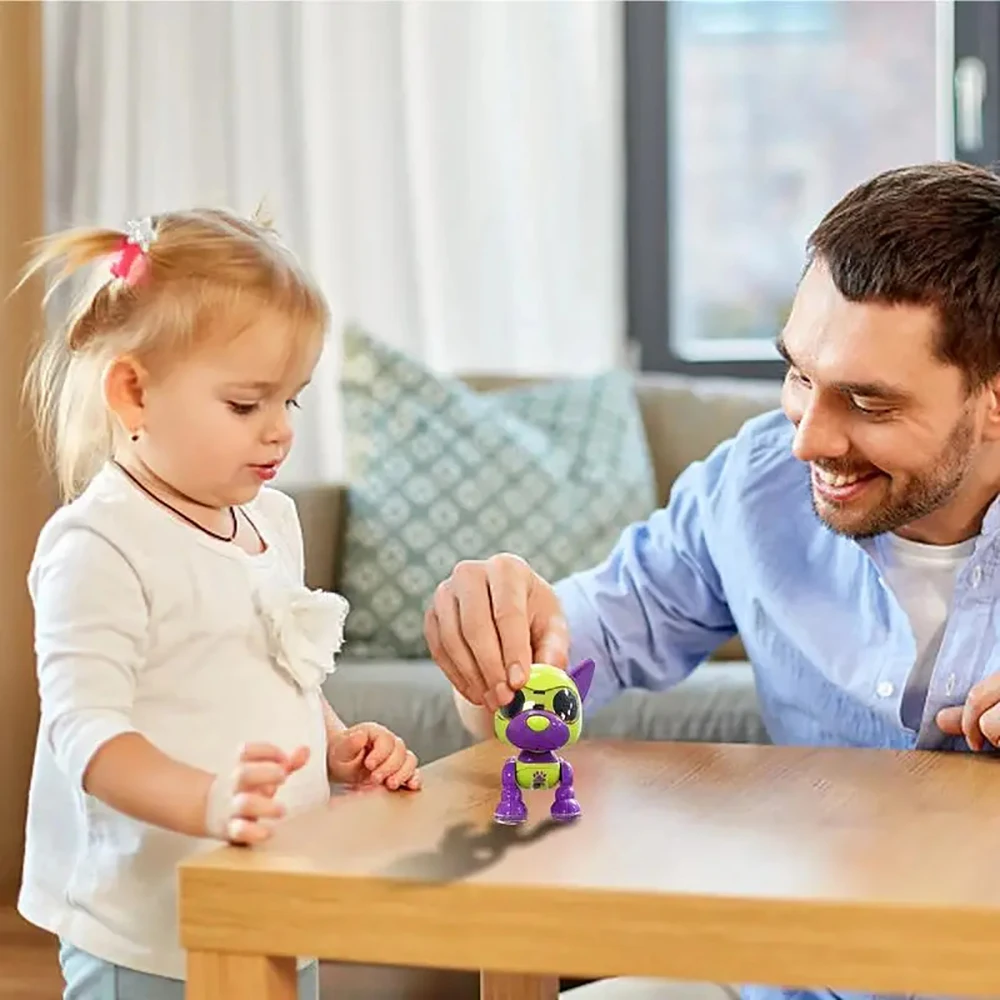 Bambini Educazione precoce Registrazione intelligente Cane Rilevazione tattile Canto Giocattoli Giocattolo interattivo per bambini Cane robot con illuminazione