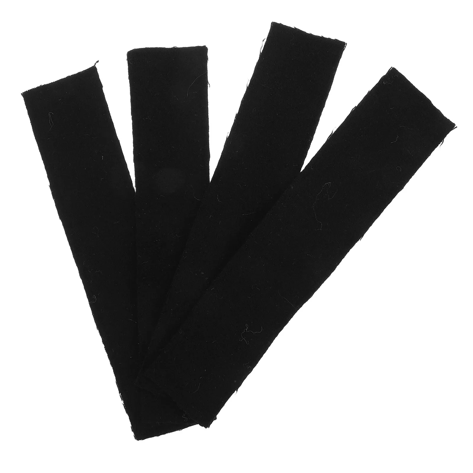 4Pcs Erhu Filter Pads Black Wool Felt Noise Reduction Soundproofing Pads Erhu Tone Enhancer Practice Mute Dampening Accessories