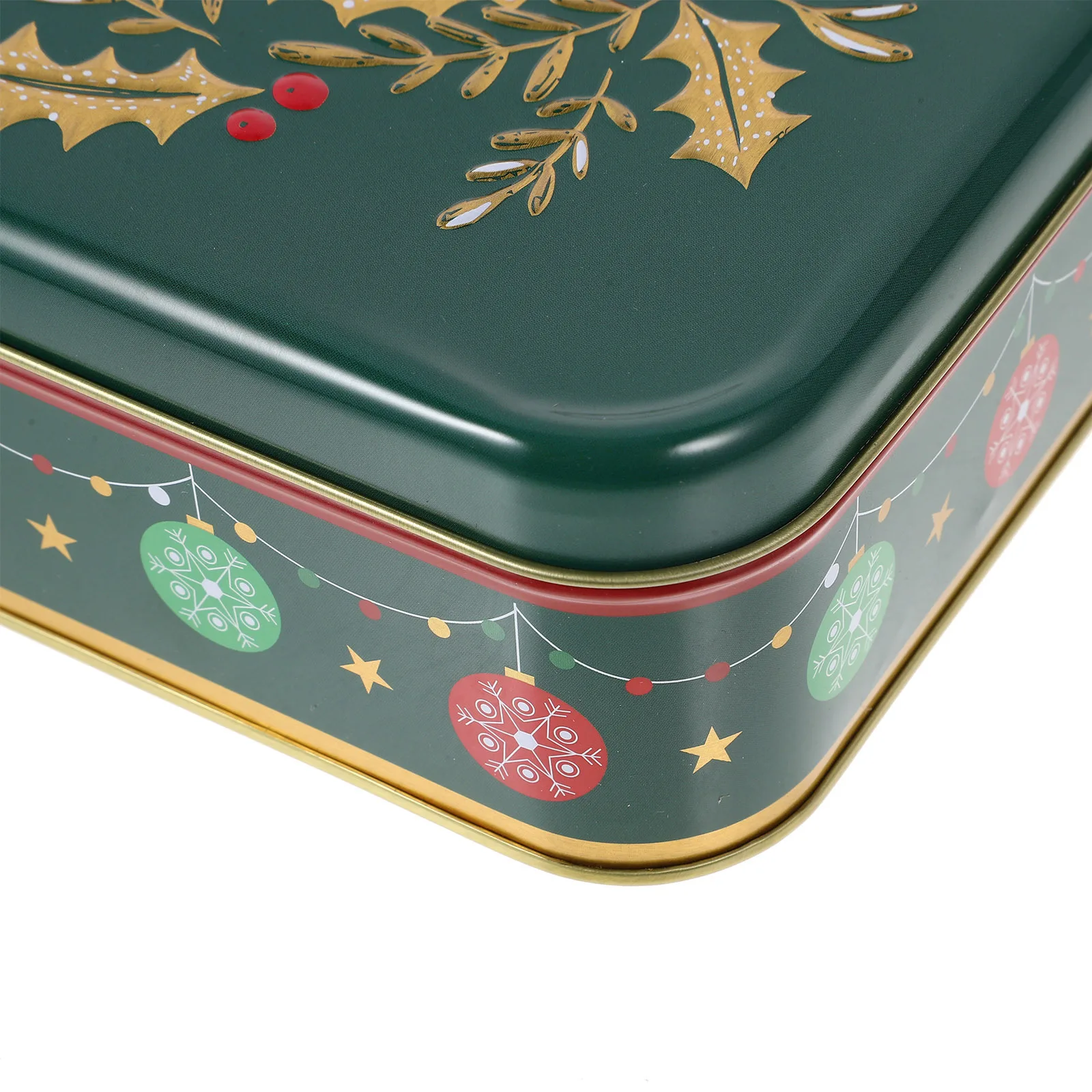 

Christmas Tinplate Box Candy Cookie Storage Container Easy Open Lid Christmas Gift Box Biscuit Candy Tin Cookie Tin