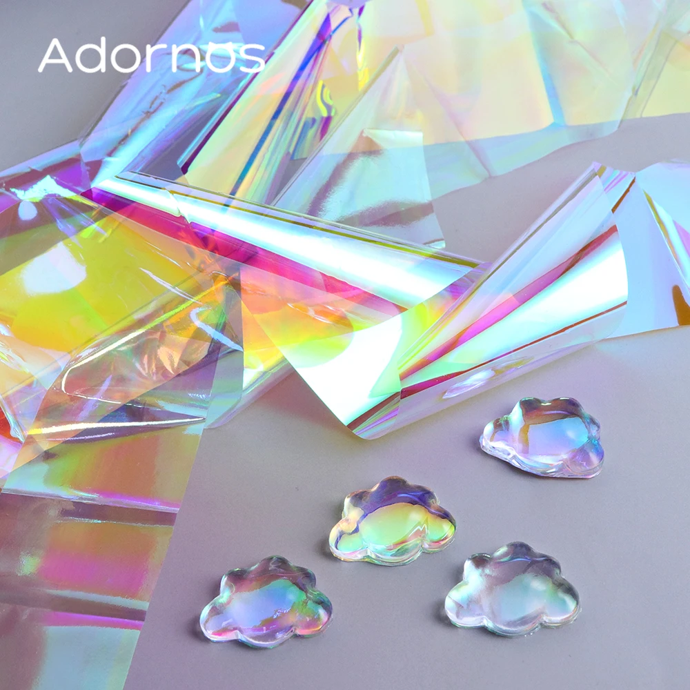 4 шт. голографические блестящие целлофановые формы для эпоксидной смолы, наполнитель, сверкающая русалка, градиент, бумага Авроры, сделай сам, подвески, ремесла, изготовление