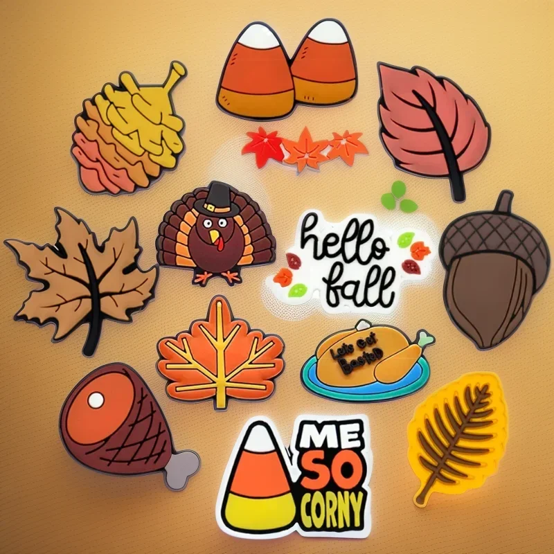 زينات للأحذية من كلوريد البولي فينيل للنساء ، سحر الأحذية ، طيور الدجاج ، شجيرة مخروطية من خشب الصنوبر والعسل ، حديقة ، إكسسوارات للخريف ، 1: 13