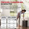 Honeywell AllergenPlus HEPA 공기 청정기, 넓은 공간을 위한 공기 중 알레르기 유발 물질 감소제, 연기, 산불 연기, 꽃가루 감소, HPA200 3