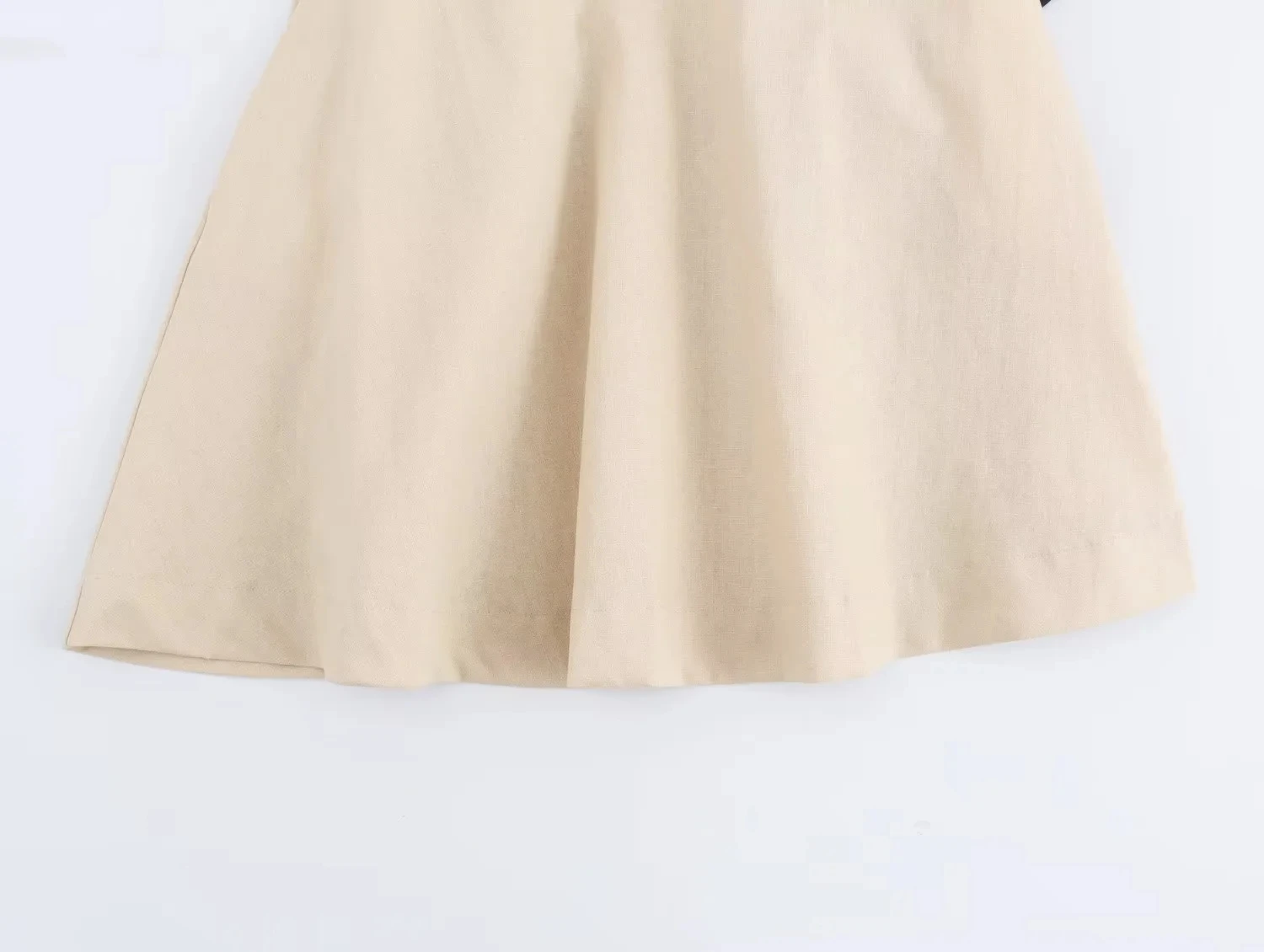 Vestido Decorativo em Camadas Estilo Street para Mulheres, Sem Mangas, Saia em A, Fibra de Poliéster, Cena Empresarial