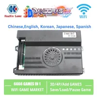 3D Pandora Saga Box,6666 in 1, Wifi Market, 32G SD Card, Add 2D 3D Game, Supports Up to 4 Players, multilingual