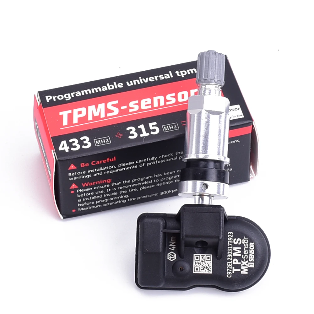 1pcs Car TPMS Tire Pressure Monitor Sensor System 2in1 315MHZ + 433MHz Mx Programmable sensor Programming Universal TS508 TS600