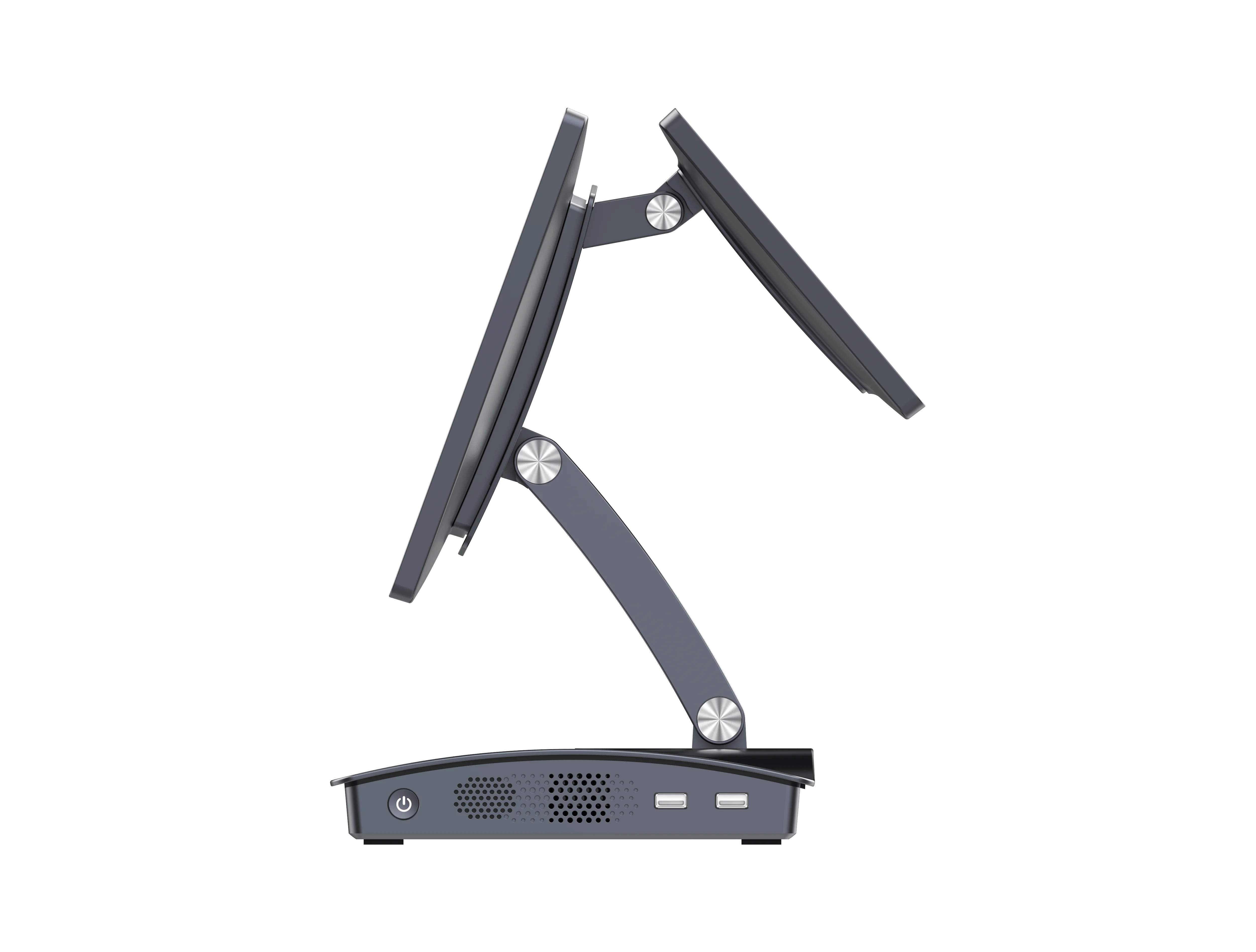 شاشة تعمل باللمس Win 11 J6412 Pos Terminal Desktop 15.6 بوصة + 10.1 بوصة شاشة مزدوجة طلب مطعم ذكي مع أنظمة BT WIFI Pos #3