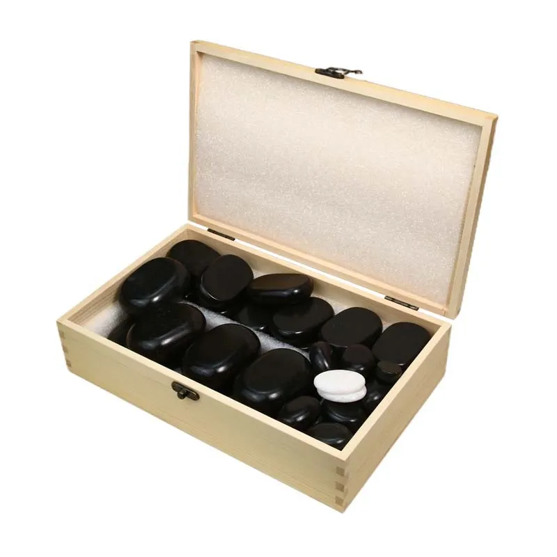 

Black Basalt Energy Stone Volcanic Stone 40 Set SPA Hot Stone Volcanic Massage