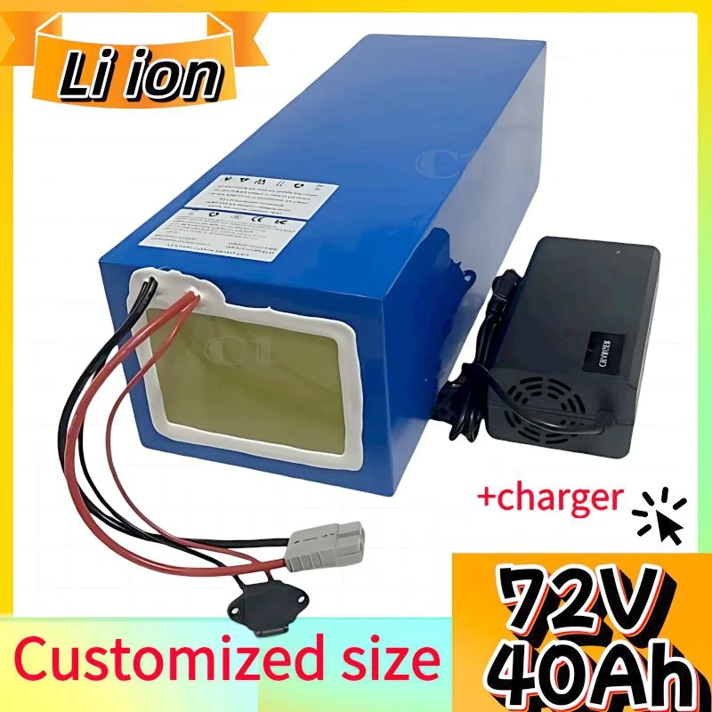 

72V 40Ah High Capacity Lithium Lifepo4 Battery for Electric Scooter And Balance Car with BMS 24S 6000W