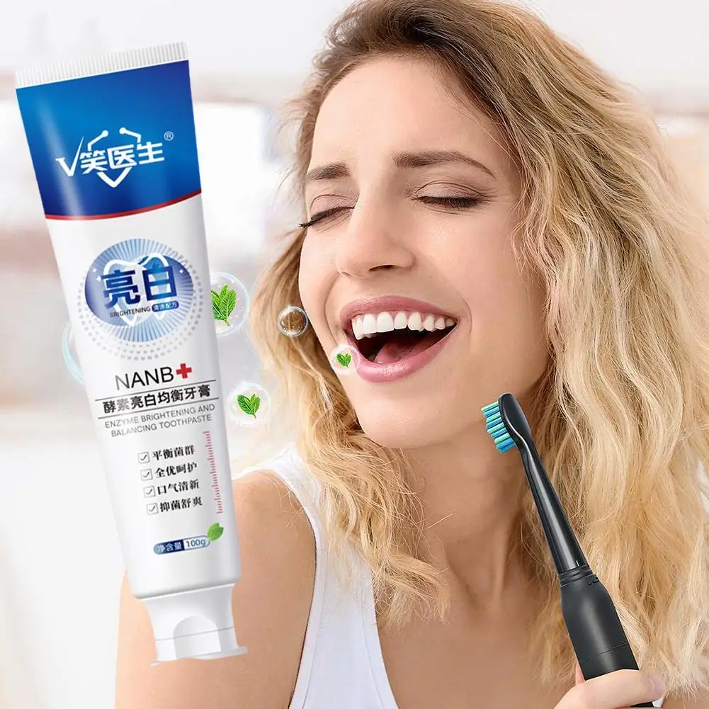 Dentifrice en mousse pour le blanchiment des dents, 100g, soins buccaux, élimine la plaque dentaire SAF