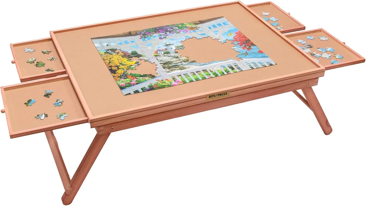 Jumbo Puzzle Plateau Lounger with Cover, Legs, Storage Drawers - 1000/1500pcs Puzzle Accessories - Portable Puzzle Table