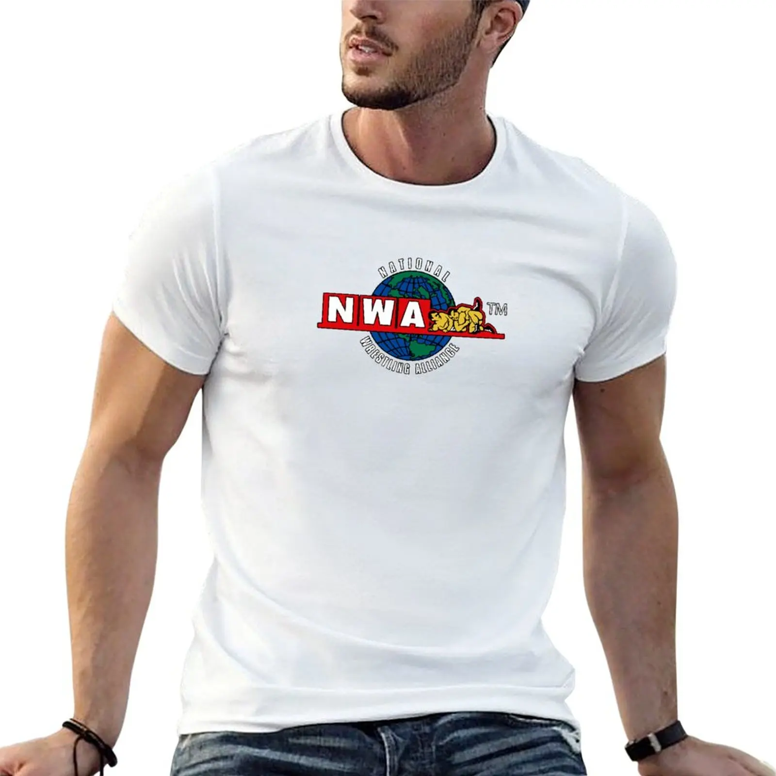 

NWA Wrestling Logo T-Shirt t shirt man cotton cotton tshirt 100% T-Shirt