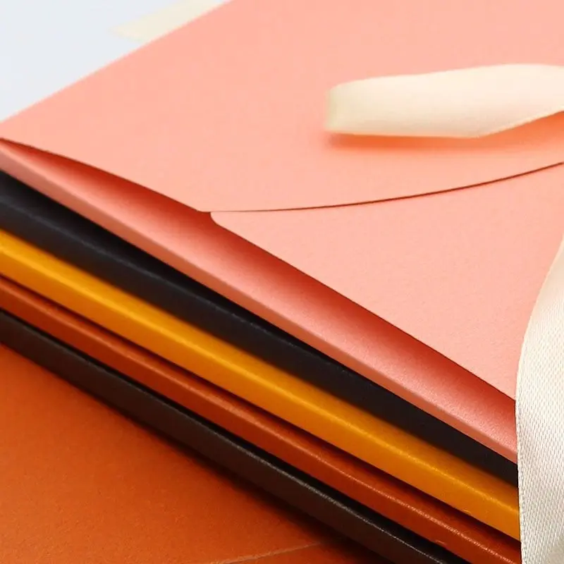 30pcs 17X17CM Envelope White Bag Card Boxes Sugar Box Candy Earring Necklace High-grade 250g Paper Wedding Invitation Storage