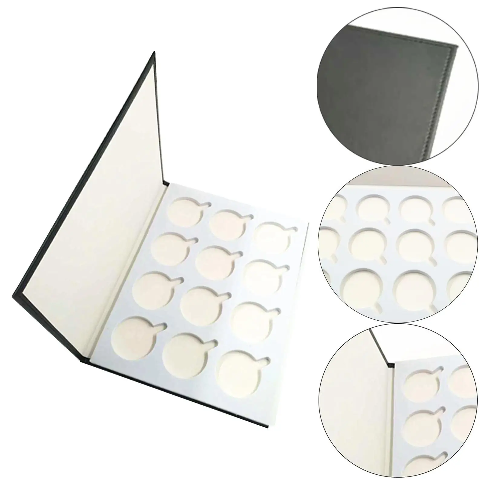 

Лоток для хранения линз Магазин Многоцелевой магазин Книга для дисплея линз из искусственной кожи Держатель линз для очков Футляр для хранения линз для очков