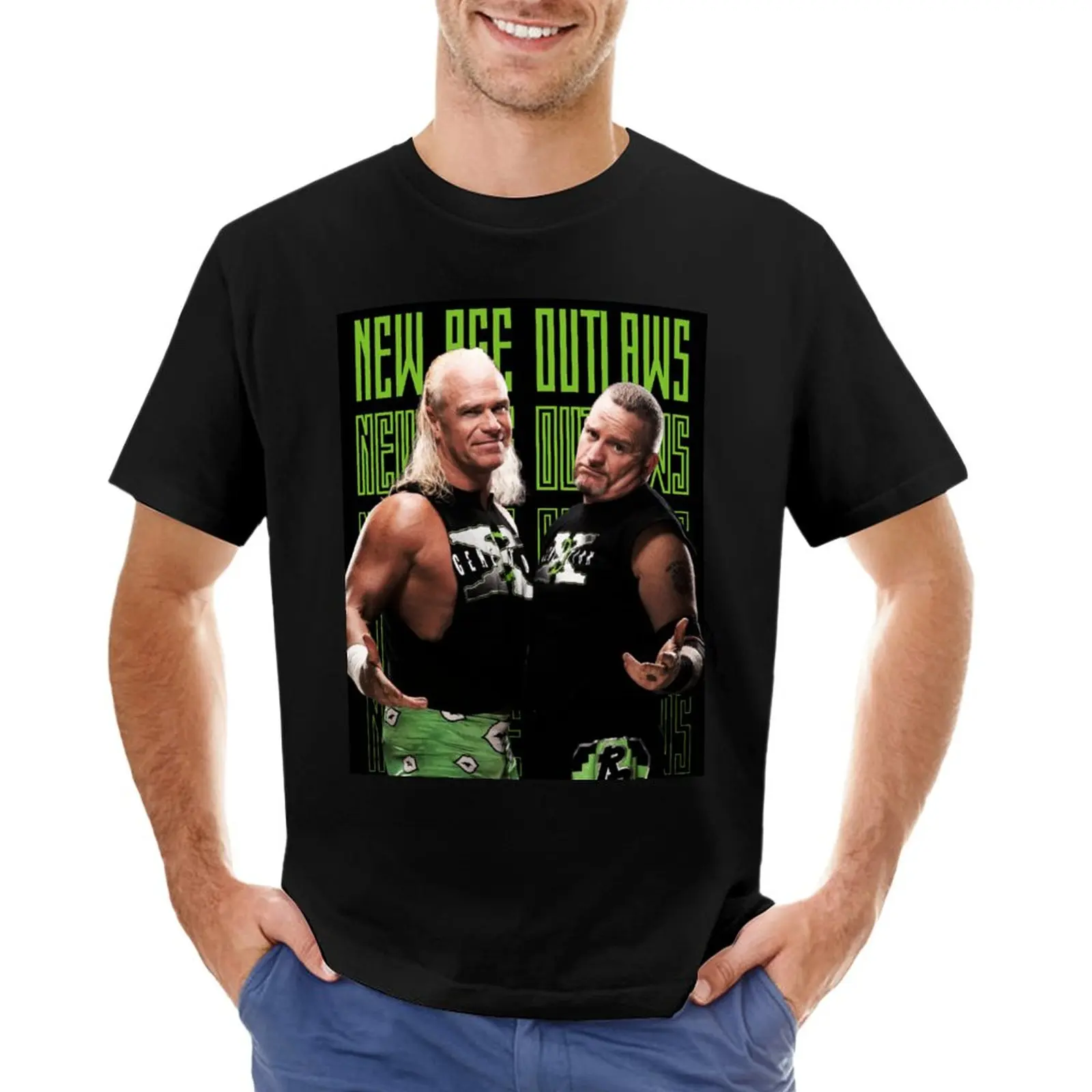 New Age Outlaws Billy Gunn & Road Dogg T-Shirt oversized t shirt vintage clothes men clothes