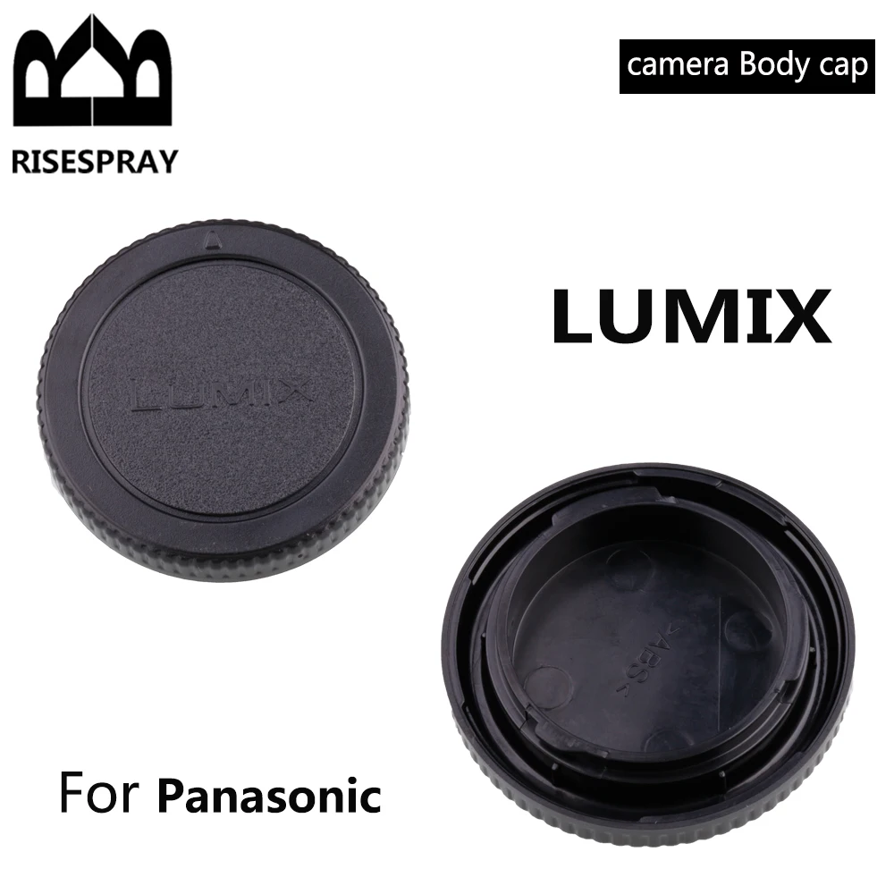 Rear Lens Cover+Camera Body Cap Anti-dust Protection ABS Plastic Black for Lumix Micro M4/3 M43 MFT GH3 GH4 G6 G7 G9 GX1 GX7 GX8