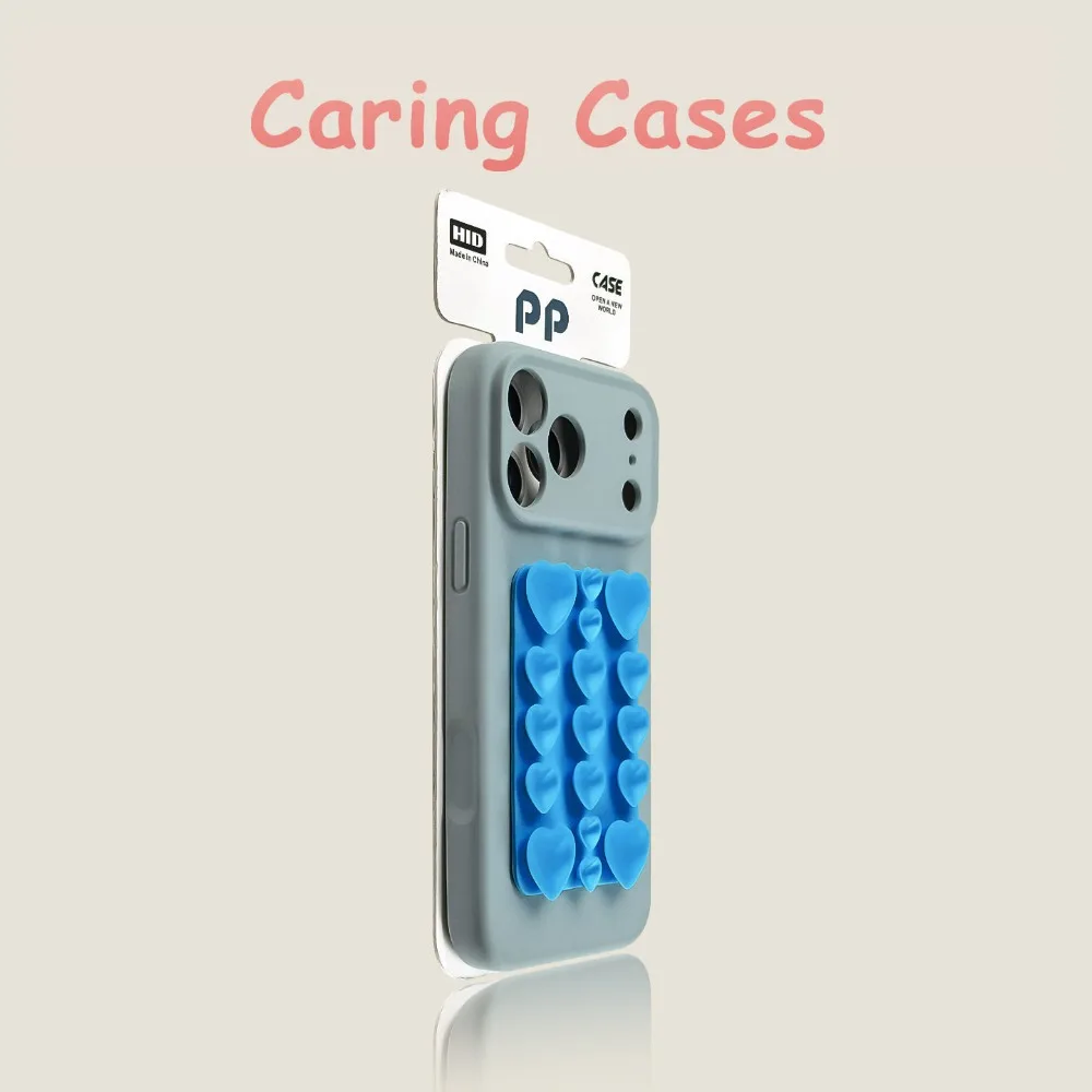 

For iPhone 17 Pro Max Case Cream Yellow Heart Suction Cup Liquid Skin Feel Precise Hole Cover with iphone 16 15 14 13 12 11