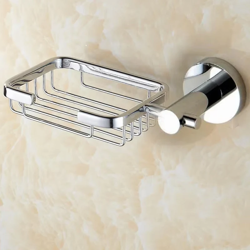 Wall Mounted Chrome Plated Solid Brass Bathroom Accessories,Bath Soap Dish,Soap basket,.,YT-10190