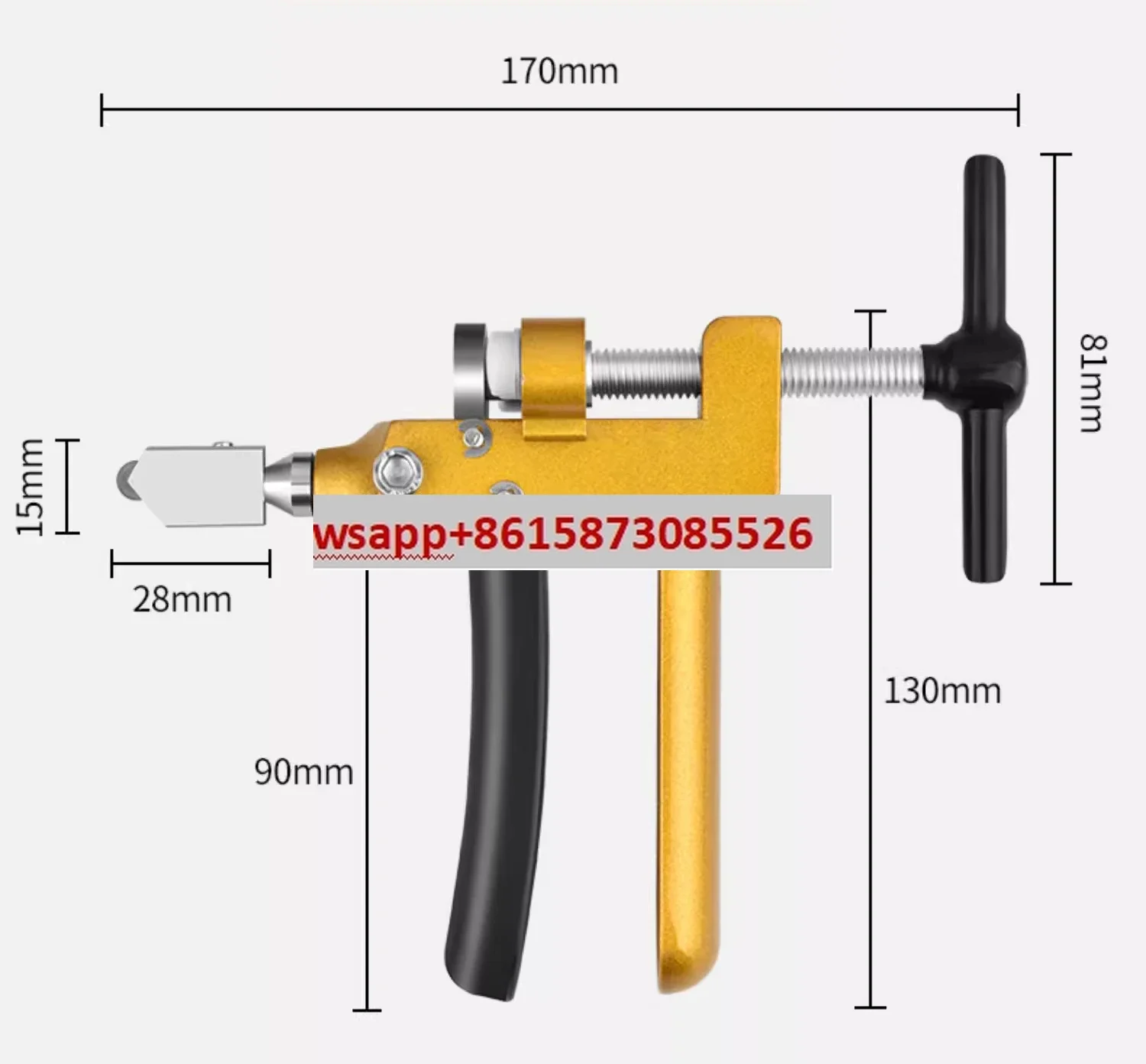 Handheld glass knife household diamond cutting boundary device multifunctional tile roller set