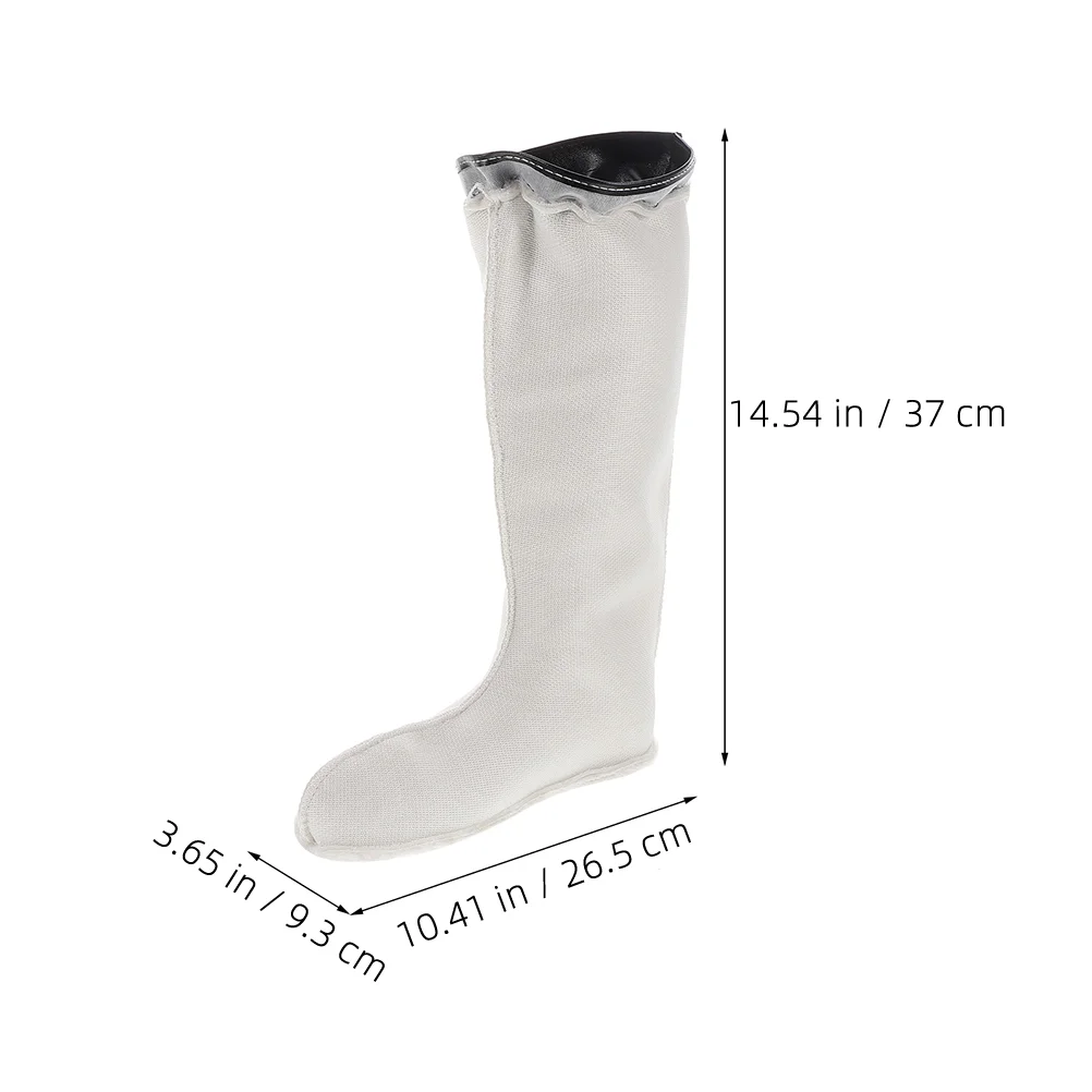 Botas de chuva quentes masculinas forro térmico de lã capa de sapato mulheres meias de caminhada forros pu e