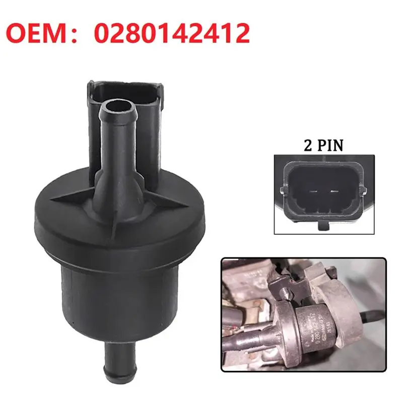 High-Quality 0280142412 New Vacuum Valve Solenoid For Ford Focus C-MAX MK3 (DYB) Volvo V50 C30 S40 Mazda 5 3 I 9BV000007AA 3M519 - view 2