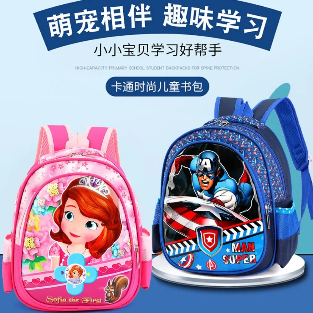 Disney tas punggung anak, ransel pengurang berat badan, keamanan kesehatan, Penyimpanan ilmiah, lembut, nyaman, kapasitas tinggi, hadiah ransel anak