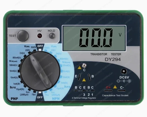 DY294 Multifunction Digital Transistor Analyzer Tester Semiconductor Diode Triode Reverse AC DC Voltage Capacitance FET