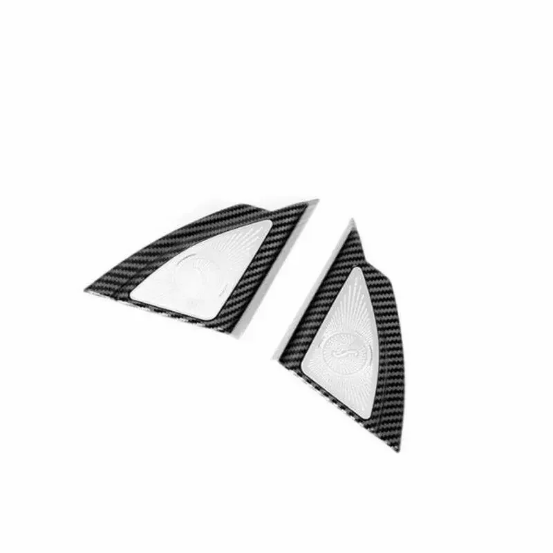Carbon Fiber Front Triangle A Pillar Cover Trim For Toyota Highlander 2020-2022