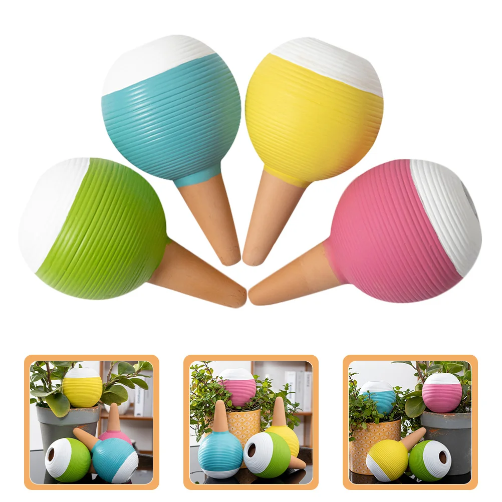 

4Pcs Self Watering Stakes Plant Watering Globes Automatic Moisture Control Device for Indoor Outdoor Plants Self-Watering Stakes