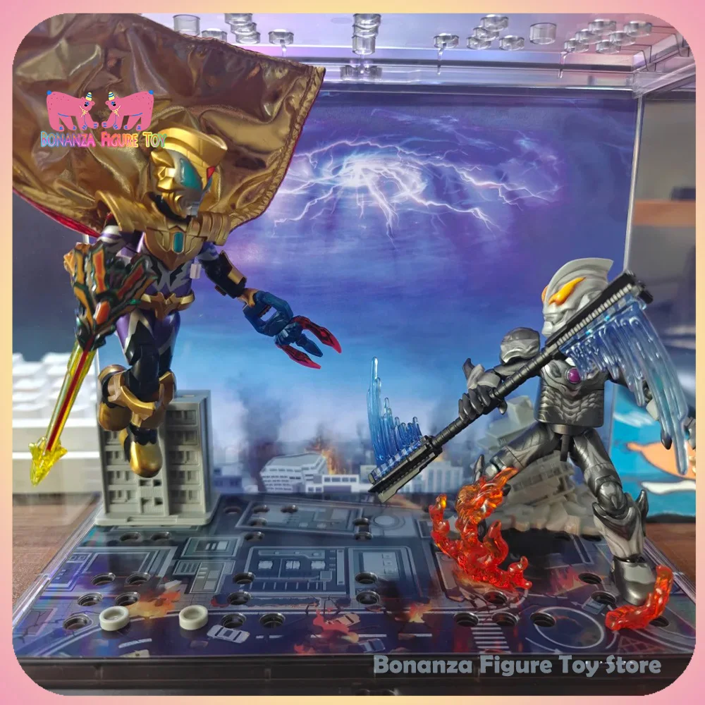 

In Stock 2025 Blokees Ultraman Honor Version 8 Ultraman Geed VS Belial Atrocious Action Figure Assembly Model Collect Toys Gift