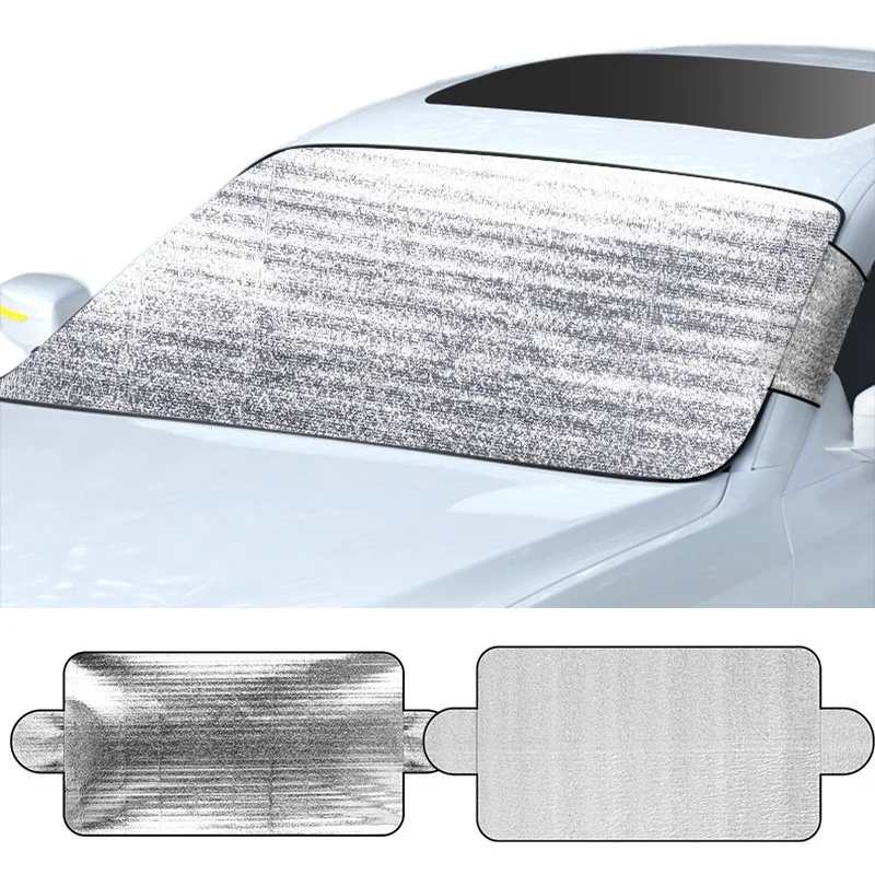 Universal Car Sunshade With Ears Front Rear Window Waterproof Snow Protector Windshield Visor Cover Retractable UV Protection