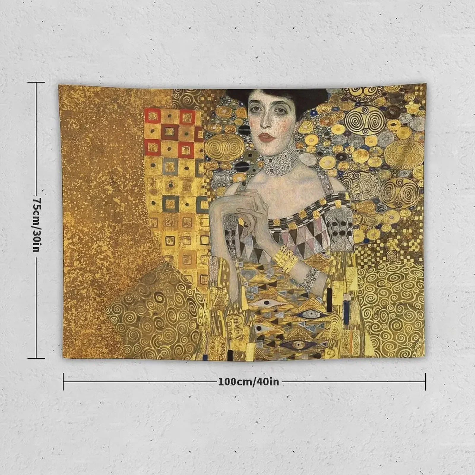 Gustav Klimt, Adele Bloch-Bauer Tapestry Room Decore Aesthetic Wall Coverings Home Decorators Wall Carpet Tapestry