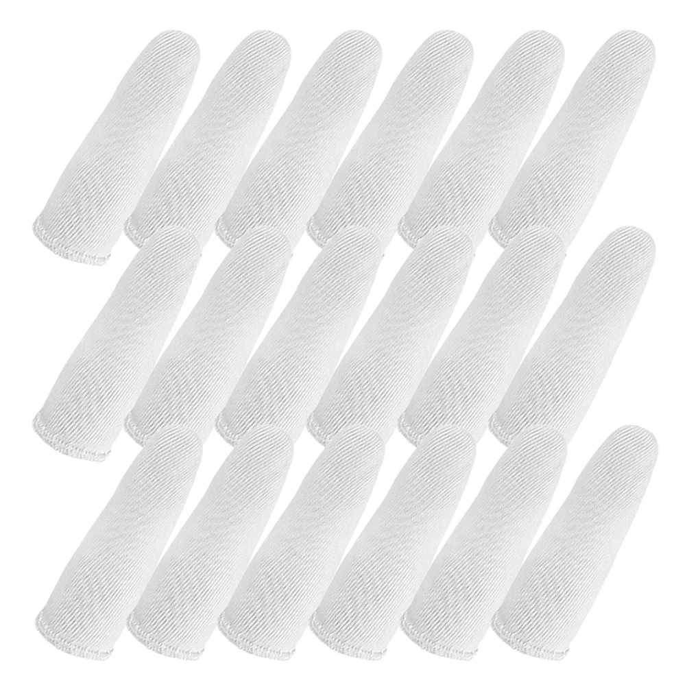 100 Pcs Finger Cots The Mitten for Cutting Food Gloves Cotton Fingers Tips Protector