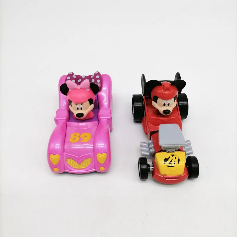 Disney Cartoon Mickey Mouse Minnie Mouse Scale Cars Diecast Model Die Cast Alloy Toy Collectibles Children Gifts