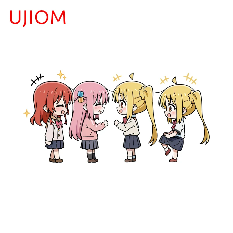 UJIOM Kawaii Gotoh Hitori Eye Catching Girls Wall Sticker Trendy High Quality Glaring Waterproof Decal Kitchen Cupboard Decor
