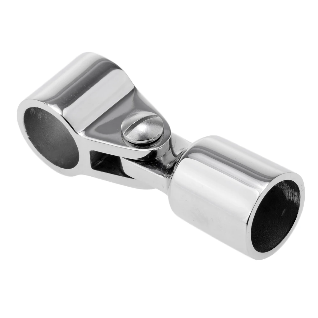 Marine Boat Awning Hand Rail Fitting 0.9 Inch (22mm) Elbow, 316 Stainless Steel Deck Hardware