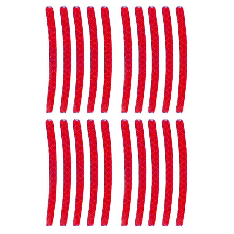 Reflective Stickers for Car Tire Modification and Wheel Hub with Weather Resistant Rubber to Improve Safety on Roads