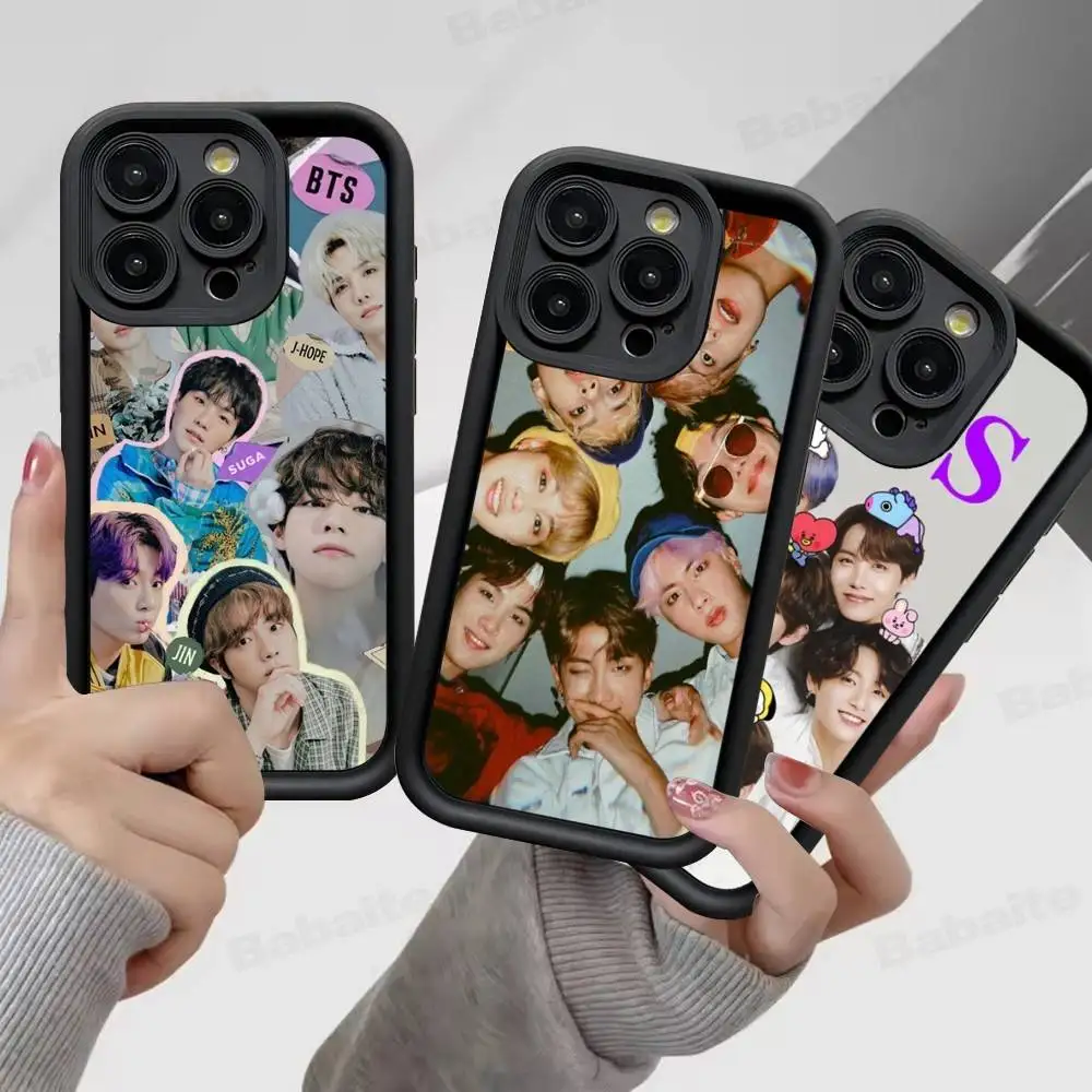 Kpop Group B-Bts Phone Case For iPhone 17 16 15 14 13 12 11 Pro Max 16E Plus INS Soft Cover
