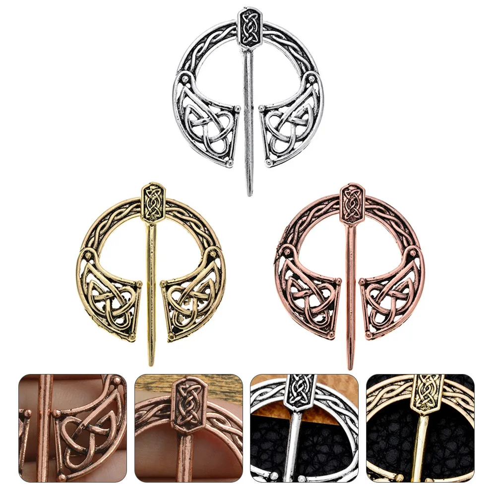 

Набор из 3 винтажных брошей: стильные ретро-булавки, тонкая работа, прочные аксессуары для любого случая