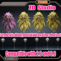 In Stock ZD Studio Dragon Ball SHF Super Saiya SSJ3 Vegito Bardock Son Goku Goku Black Gogeta Head Accessories Kit Action Figure