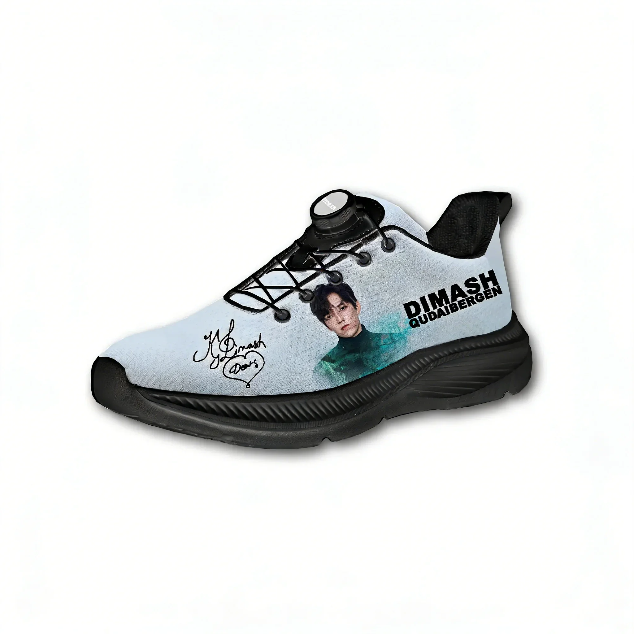 Dimash Qudaibergen Mens Womens Running shoes Laceless Rotating Button Sports Shoe Hiking Leisure Custom Sneaker