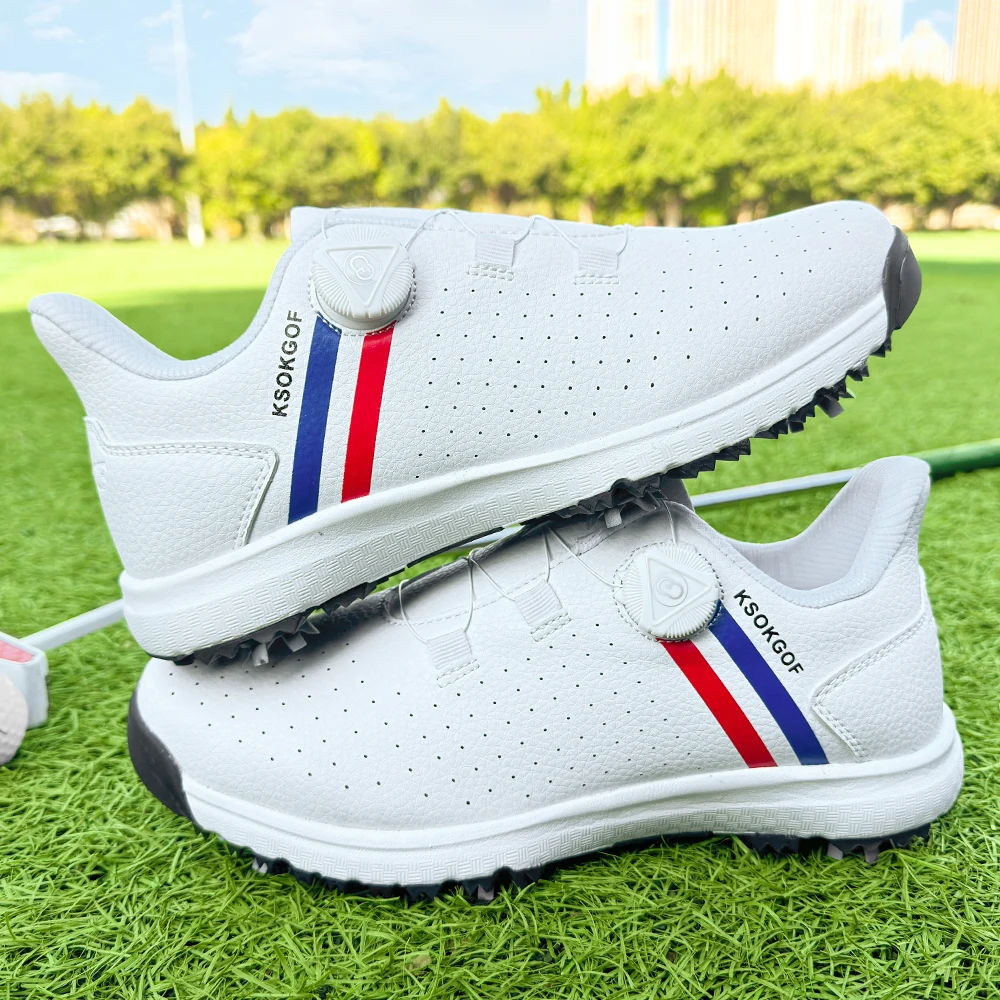 Mens Golf Shoes Golf Waterproof Anti-slip Footwear Woman Cleats Trainer Shoes Breathable Sports Shoes Outdoor Sneakers Golf Shoe
