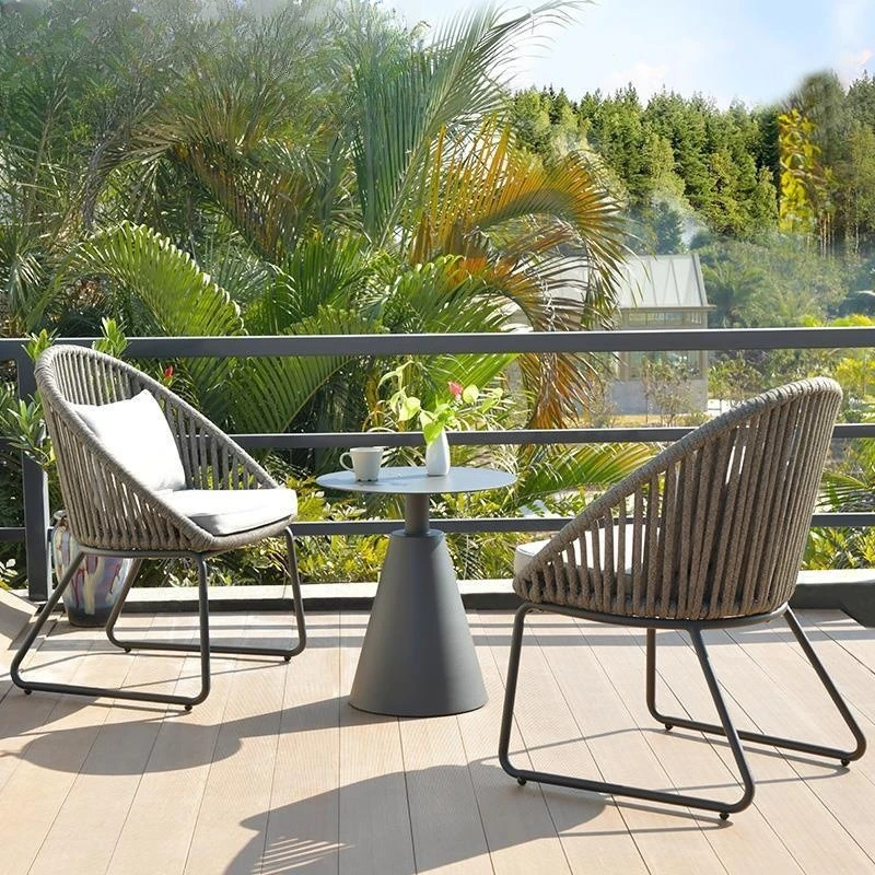 

Outdoor Furniture Outdoor Rattan Garden Villa Leisure Combination Terrace Commercial Household Waterproof Sunscreen Comfortable