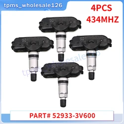 Sensor de presión de neumáticos para Hyundai Grandeur, 52933-3V600, 2011, 2012, 2013, 2014, HG, Kia Rio [UB], TPMS, sistema de monitoreo de presión de neumáticos, 4 unidades por lote