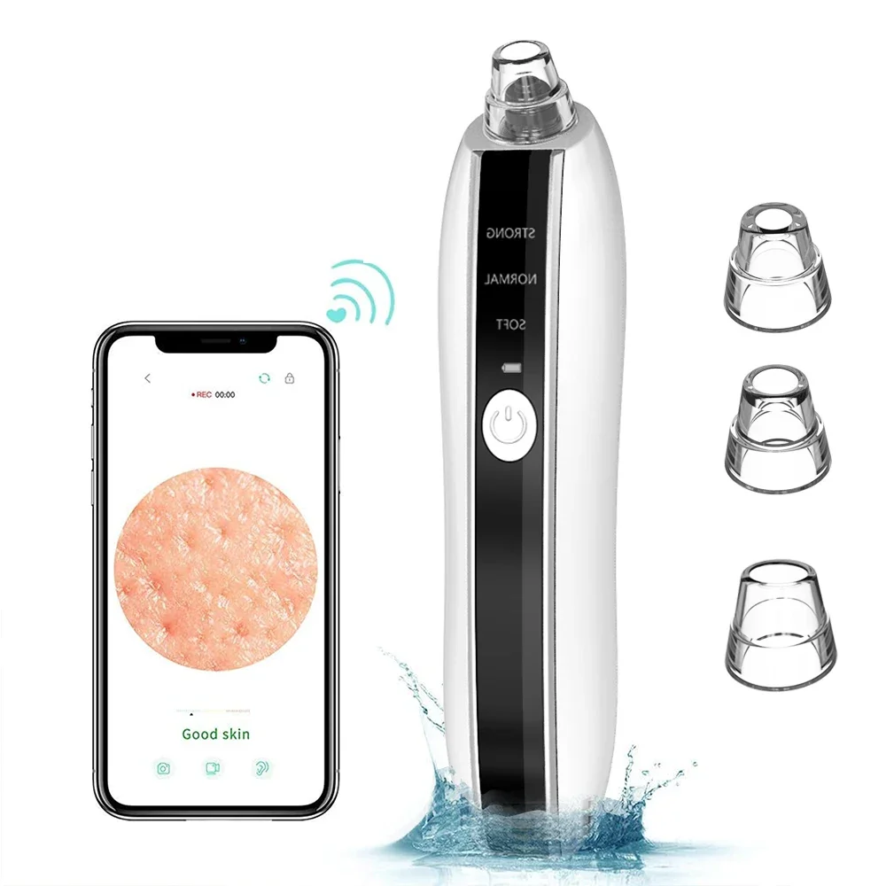 Nose Face Rechargeable Comedone Acne Skin Pore Cleaner Remover Absorber Suction Sucker Electric Blackhead Vacuum