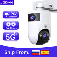 Jooan 4K HD Wifi Camera Outdoor Dual Lens Dual Screen PTZ IP Camera AI Tracking Security Protection Video Surveillance