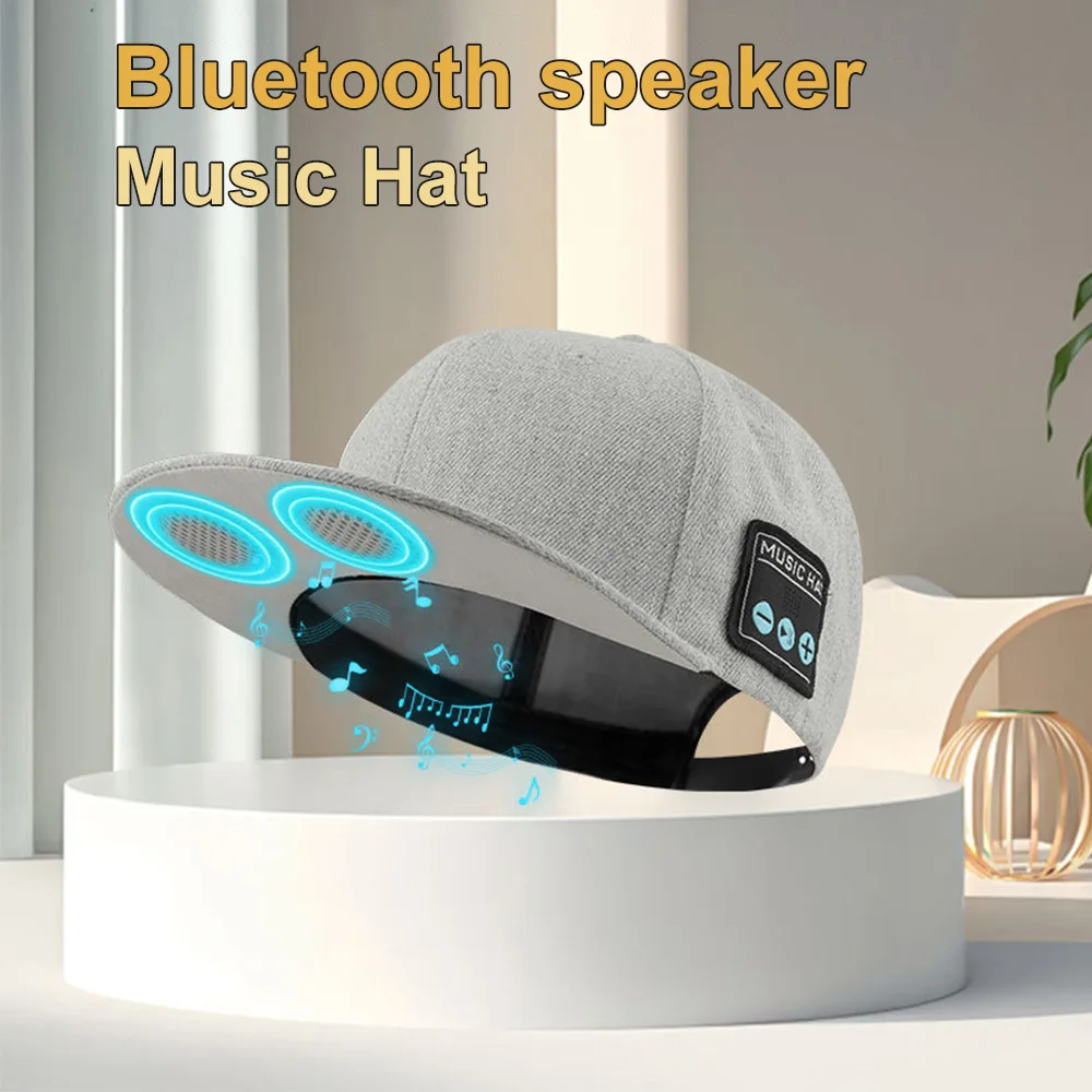 Hat with Bluetooth Speaker, Stereo Surround, Adjustable Wireless Bluetooth Hat, HIFI Sound Quality, Outdoor Sports Baseball Cap